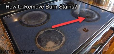 how to get burn marks off gas stove